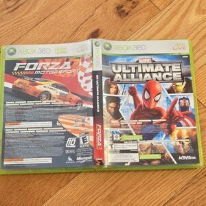 Xbox 360 Forza Motorsport & Marvel Ultimate Alliance Bundle